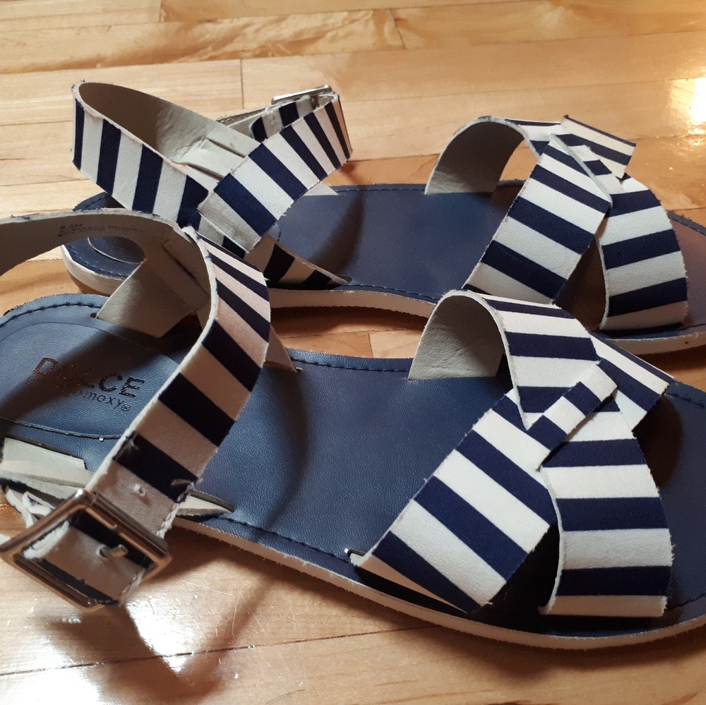 Summer striped sandals